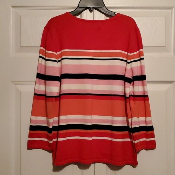 Alfred Dunner Petite Women's Stripped Beaded Sweater Size PM - Picture 8 of 10